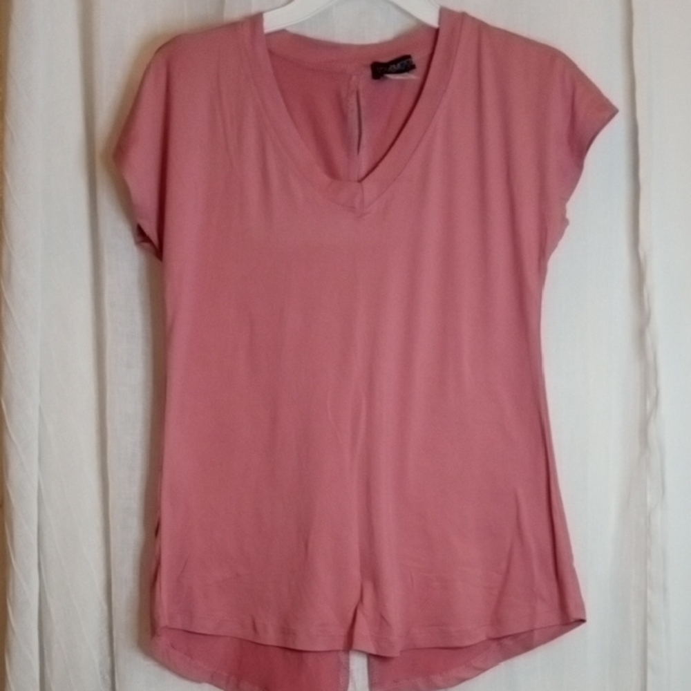 Lovemood Pink Asymmetrical Relaxed Top